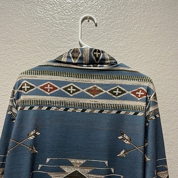 Bloom Chic Women’s Supersoft  Bandana Open Front Kimono Aztec Print Western Sz12 - Picture 10 of 11